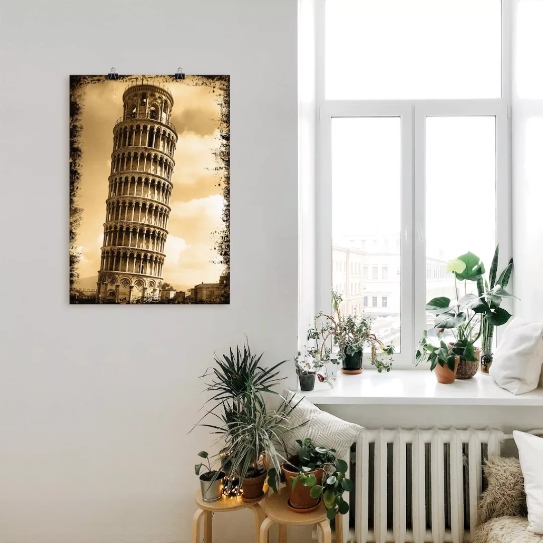 Artland Poster »Pisa - Campanile«, Gebäude, (1 St.) günstig online kaufen