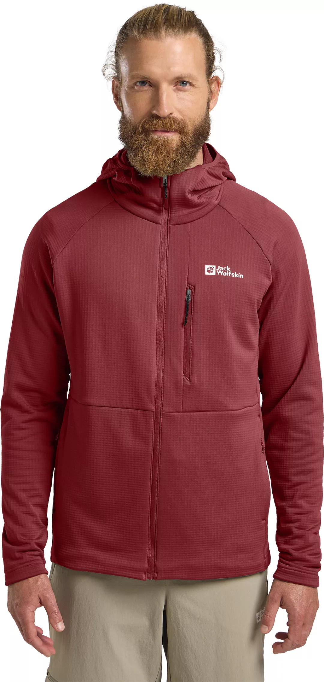 Jack Wolfskin Fleecejacke "KOLBENBERG HOODED FZ M", Atmungsaktiv, leicht, Ü günstig online kaufen