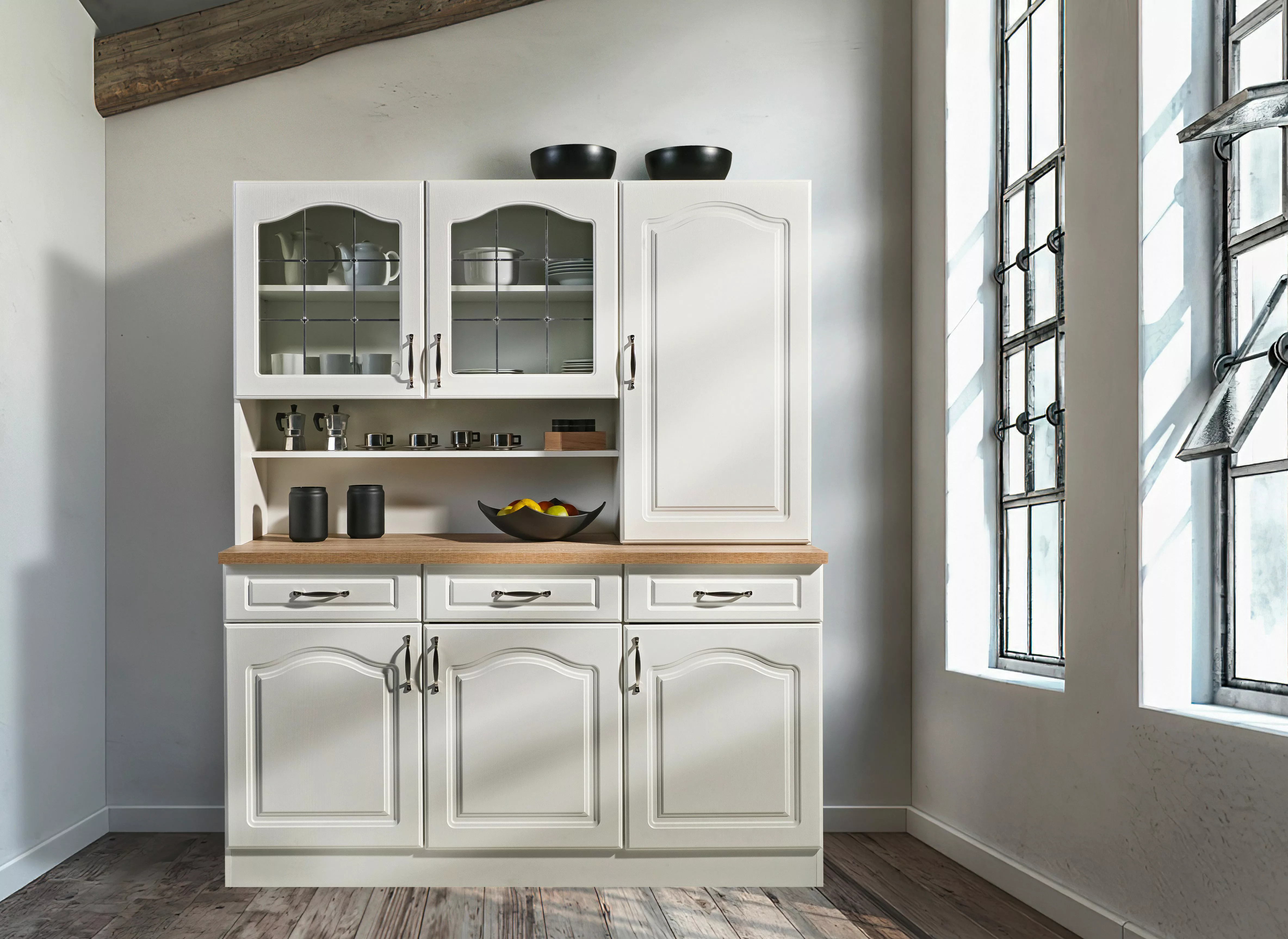 wiho Küchen Küchenbuffet "Linz", 150 cm breit, in Landhaus-Optik günstig online kaufen