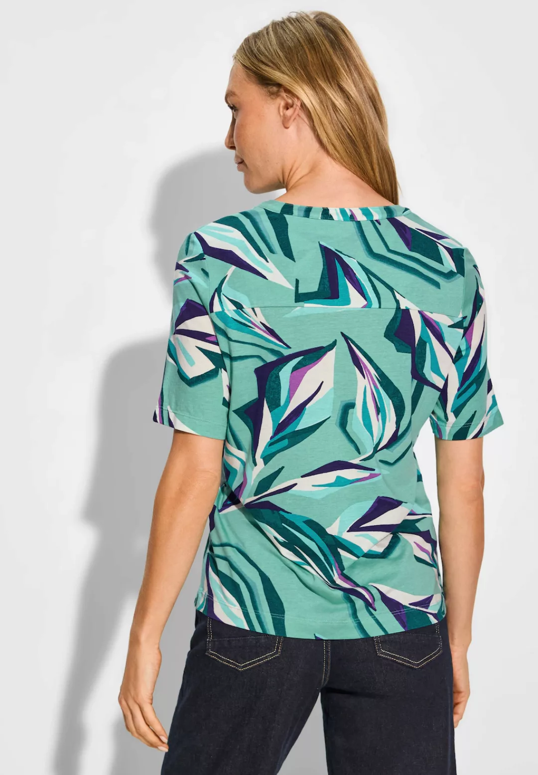 Cecil Kurzarmshirt - Damen kurzarm Shirt -  Tunika-Shirt mit Print günstig online kaufen