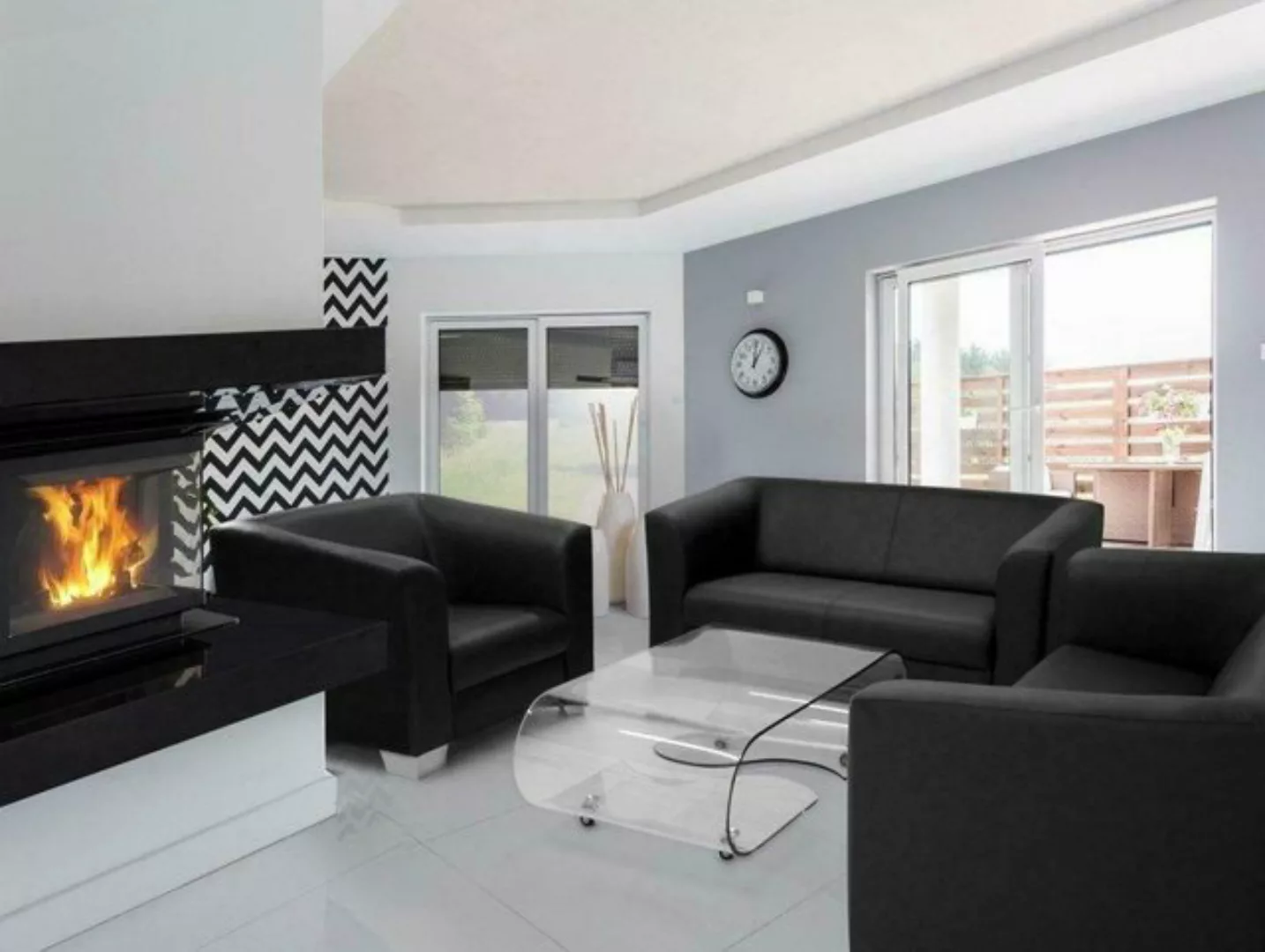 JVmoebel Sofa Moderne Rote Sofagarnitur 3+2+1 Set Luxus Sitzer Couch Möbel günstig online kaufen