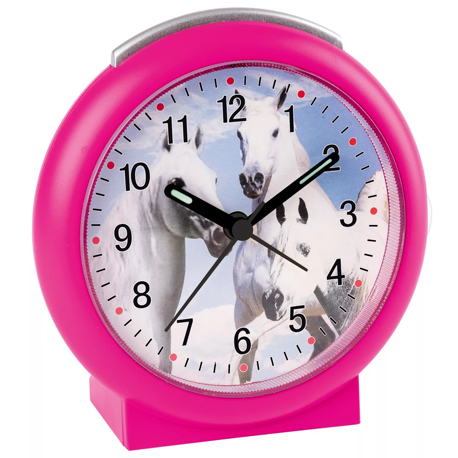 Atlanta 2121/8 Wecker Für Kinder Kinderwecker Pferde Rosa Quarz Analog günstig online kaufen