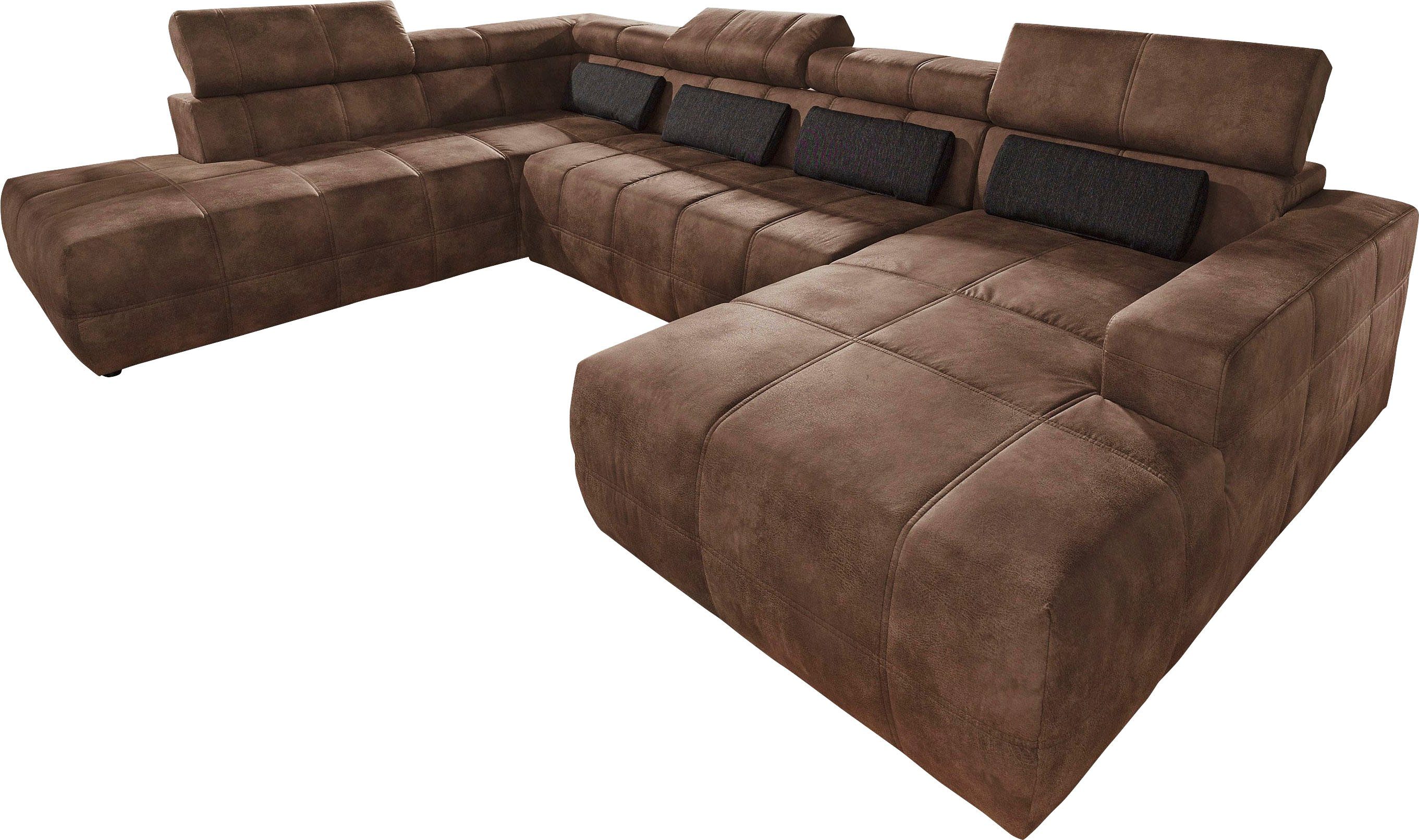 DOMO collection Wohnlandschaft "Brandon, belastbar bis 140kg/ Sitz, B/T: 35 günstig online kaufen