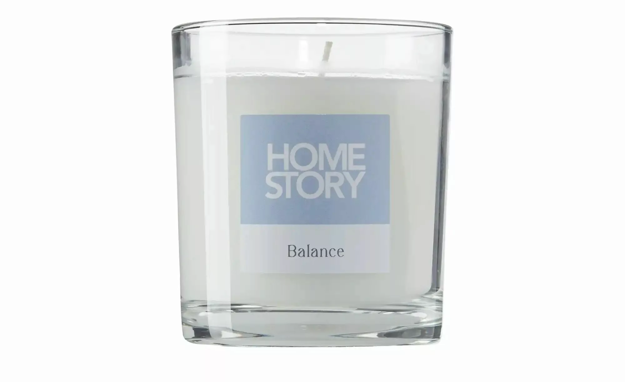 HOME STORY Duftkerze im Glas "Balance"   ¦ blau ¦ Wachs,Glas ¦ Maße (cm): H günstig online kaufen