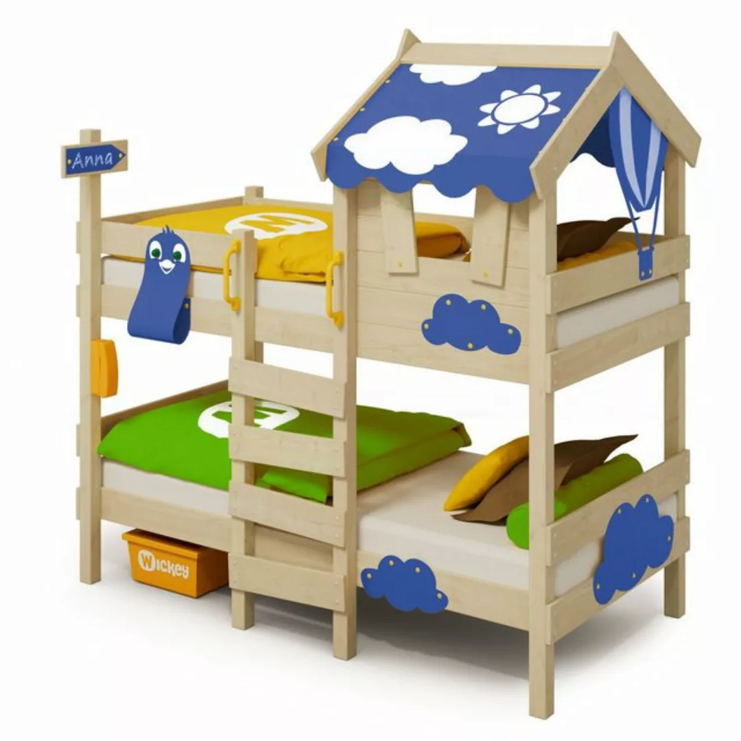 Wickey Kinderbett Crazy Daisy - Hochbett, Spielbett 90 x 200 cm (Holzpaket günstig online kaufen