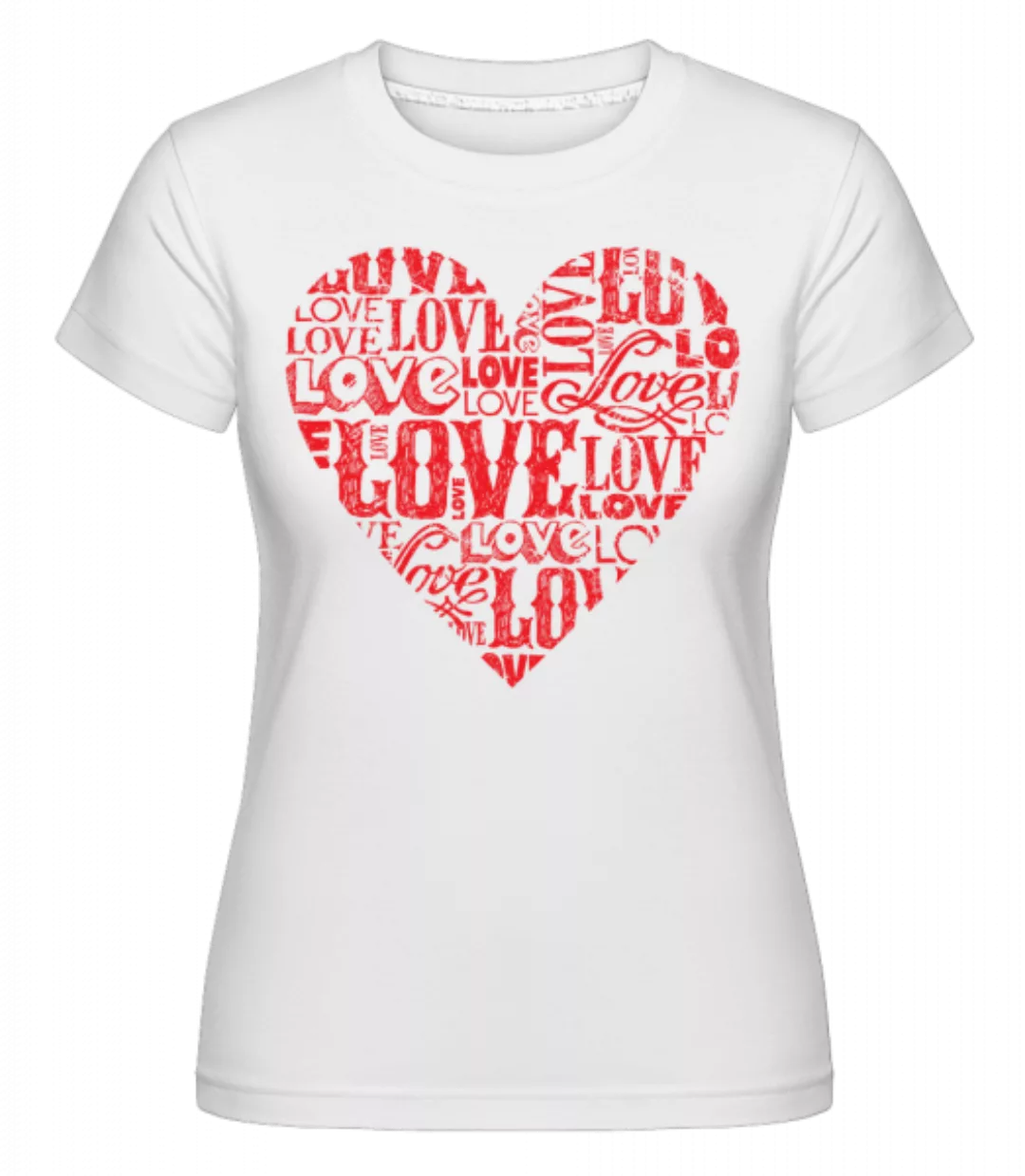 Love Heart Red · Shirtinator Frauen T-Shirt günstig online kaufen