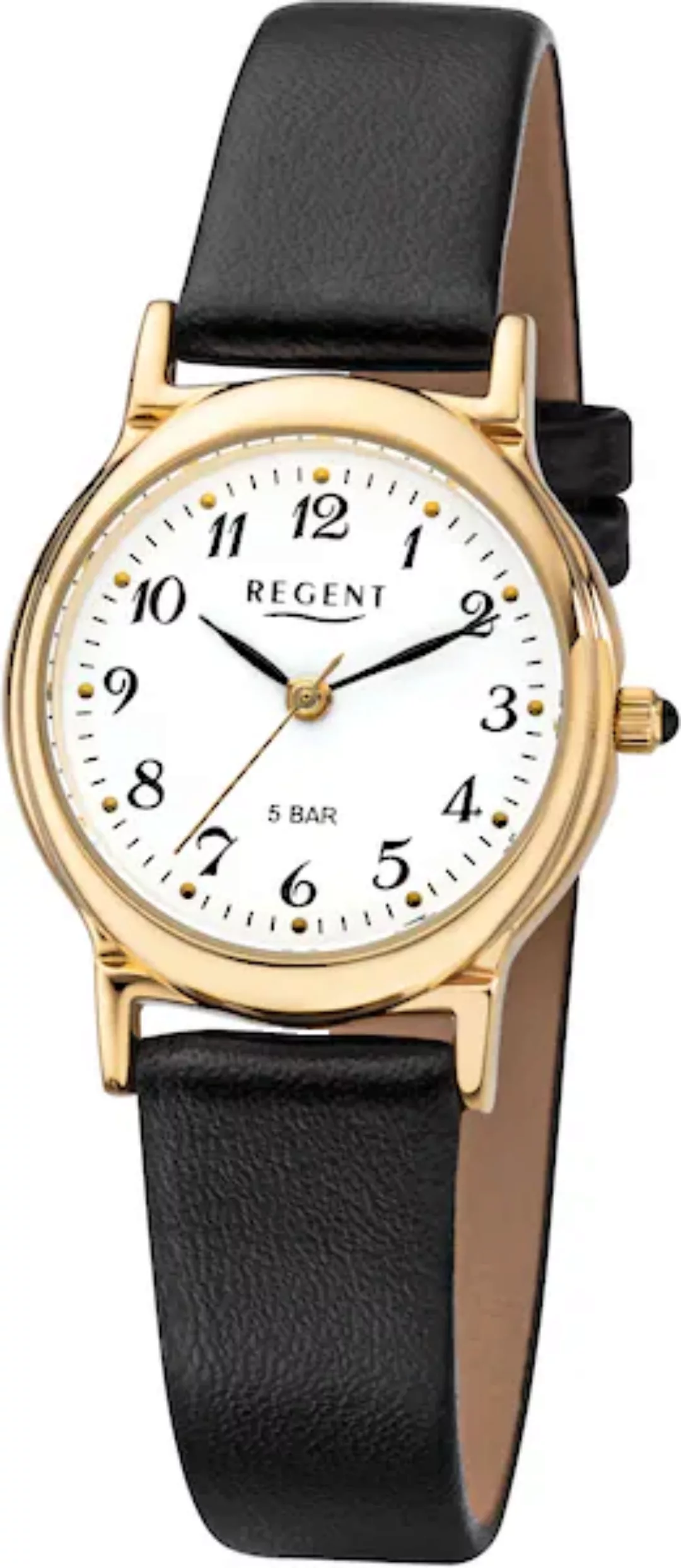 Regent Quarzuhr »6910.45.19, F015«, Armbanduhr, Damenuhr, Mineralglas günstig online kaufen