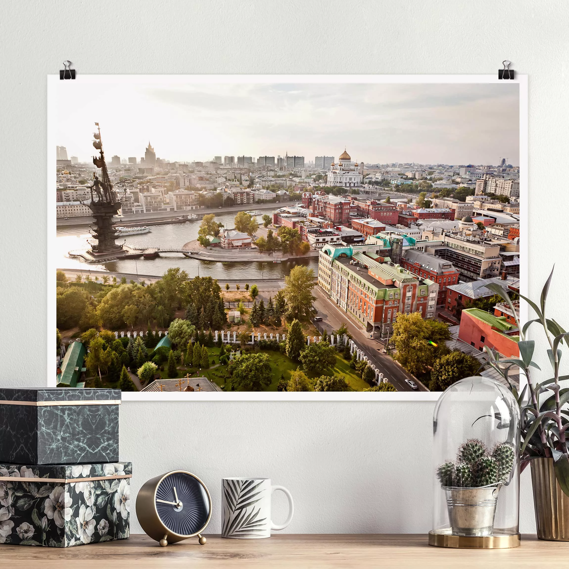 Poster Architektur & Skyline - Querformat City of Moscow günstig online kaufen