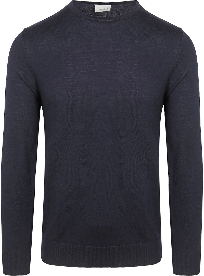 Profuomo Pullover Merinowolle Navy - Größe XL günstig online kaufen