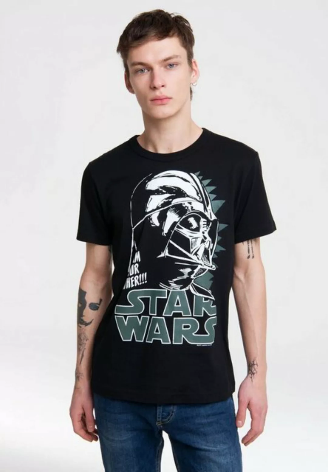 LOGOSHIRT T-Shirt Darth Vader - Krieg der Sterne mit Star Wars-Aufdruck günstig online kaufen