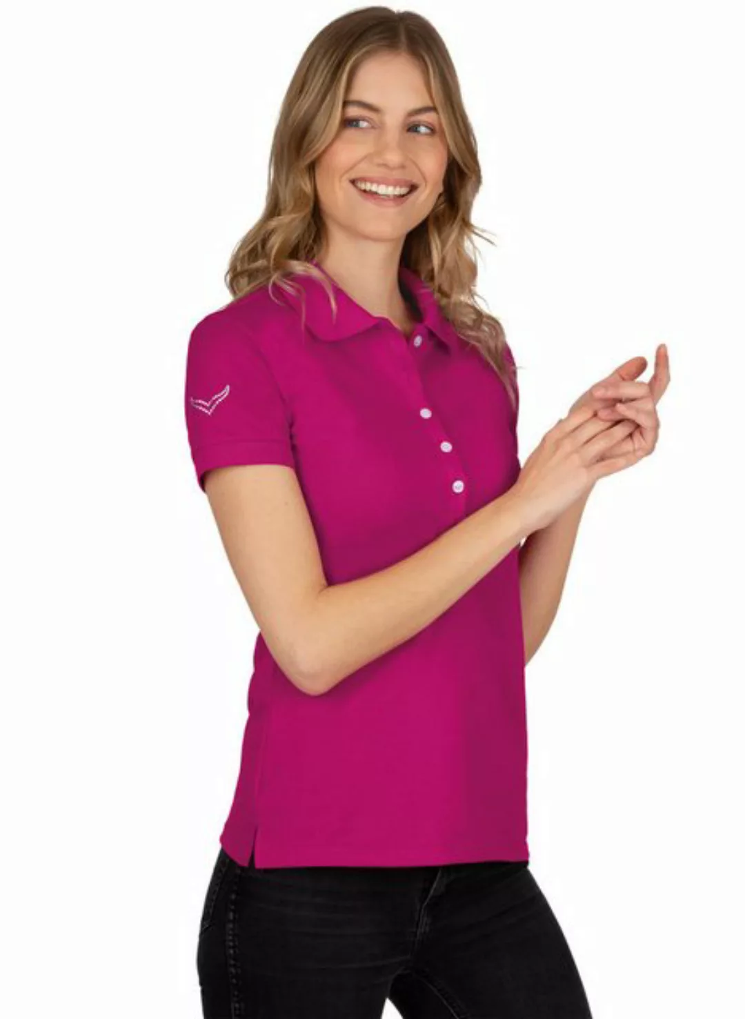 Trigema Poloshirt "TRIGEMA Poloshirt mit Kristallsteinen" günstig online kaufen