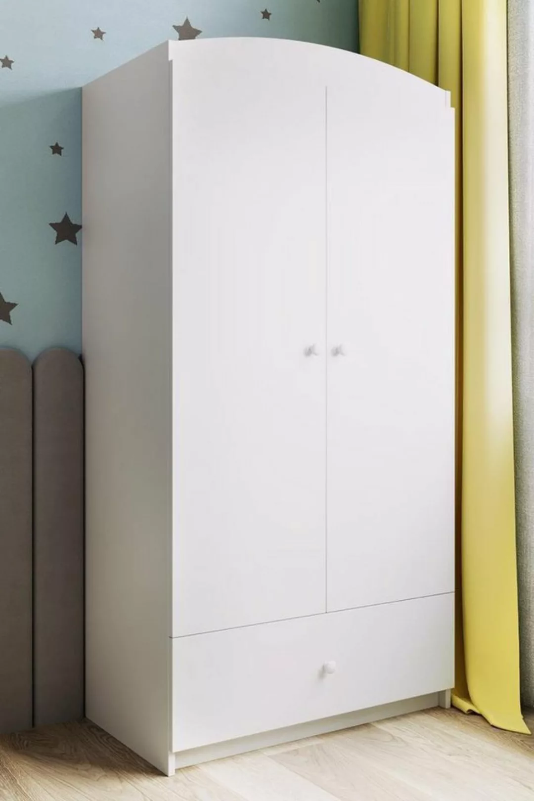 Beautysofa Kleiderschrank PAUL (Schrank für Kinderzimmer, Kleiderschrank) 2 günstig online kaufen