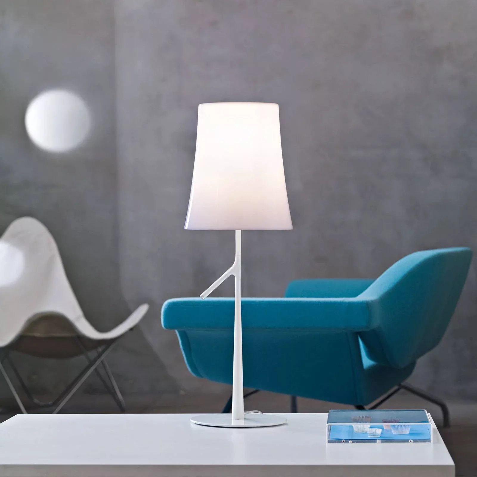 Foscarini Birdie grande LED-Tischleuchte weiß dim günstig online kaufen