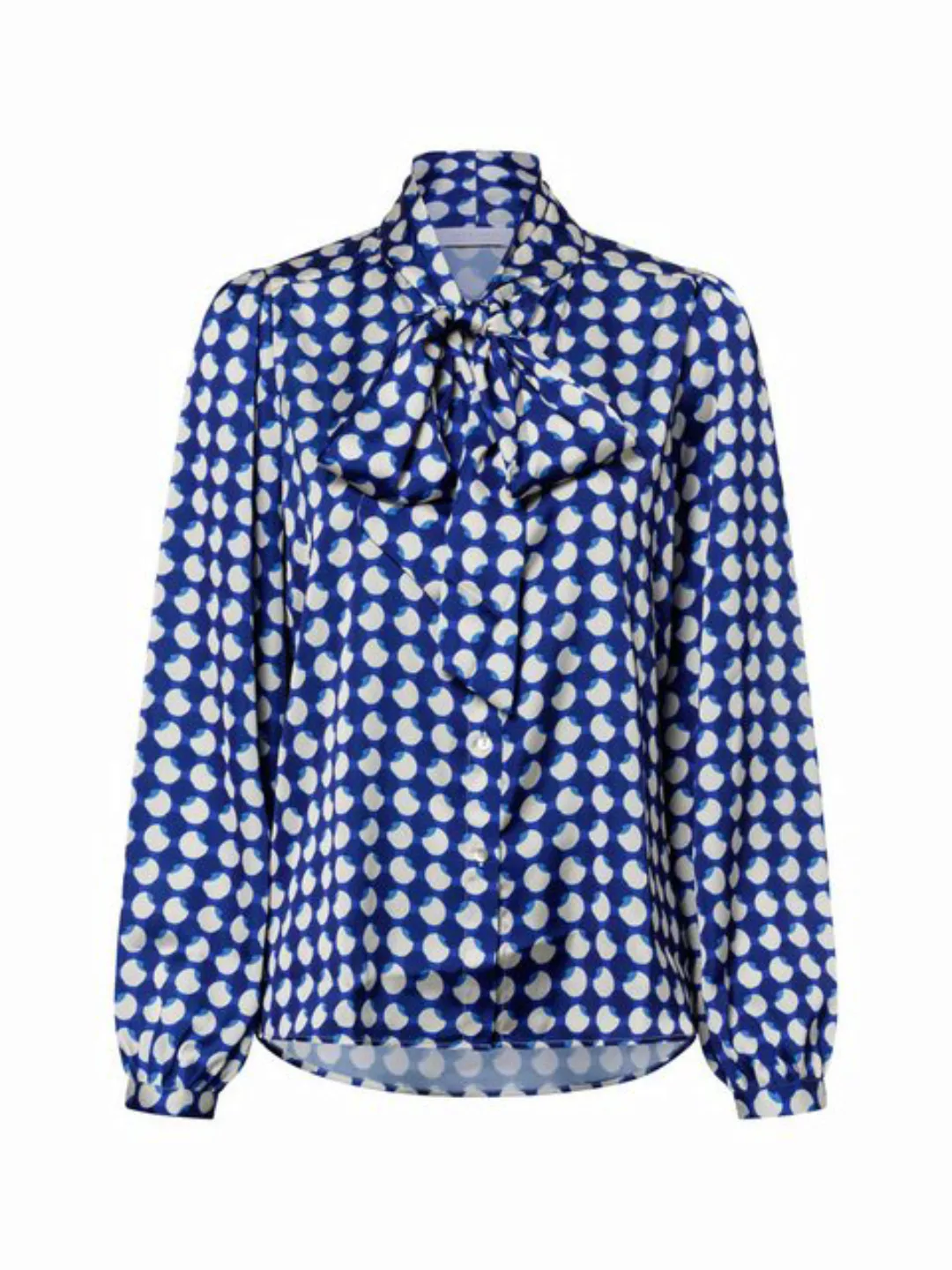 Rich & Royal Blusentop Printed blouse with bow recycled günstig online kaufen