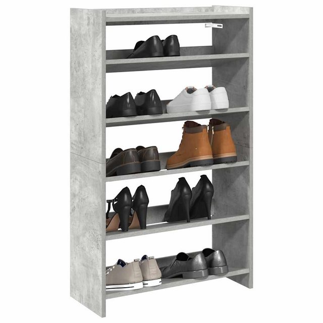 vidaXL Schuhschrank Schuhregal Betongrau 60x25x100 cm Holzwerkstoff günstig online kaufen