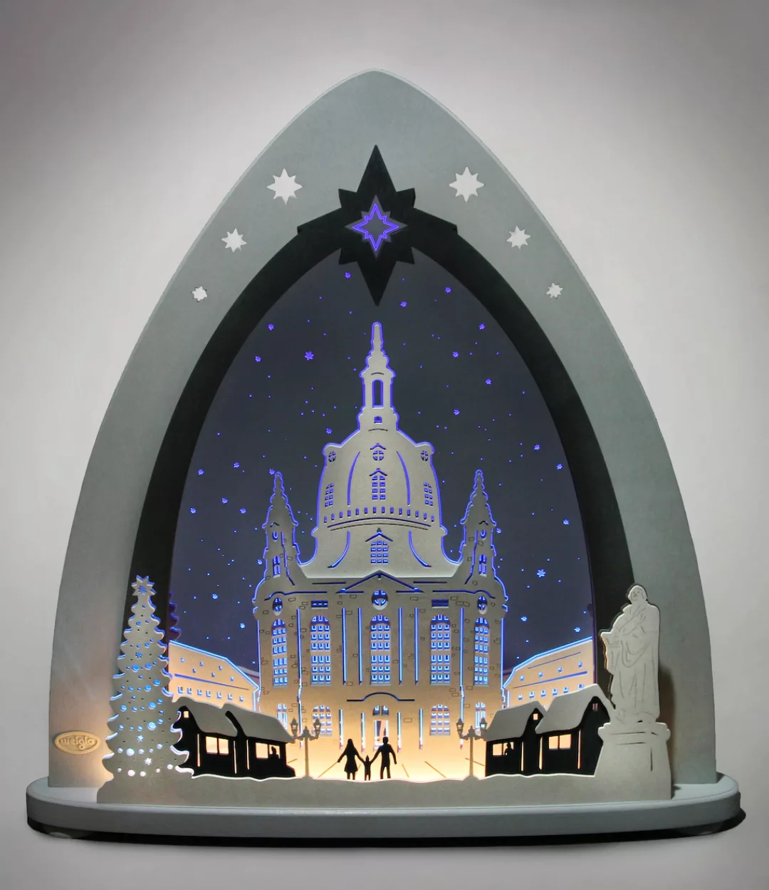 Weigla Lichterbogen "Dresdner Frauenkirche, Weihnachtsdeko", in 3D Optik günstig online kaufen