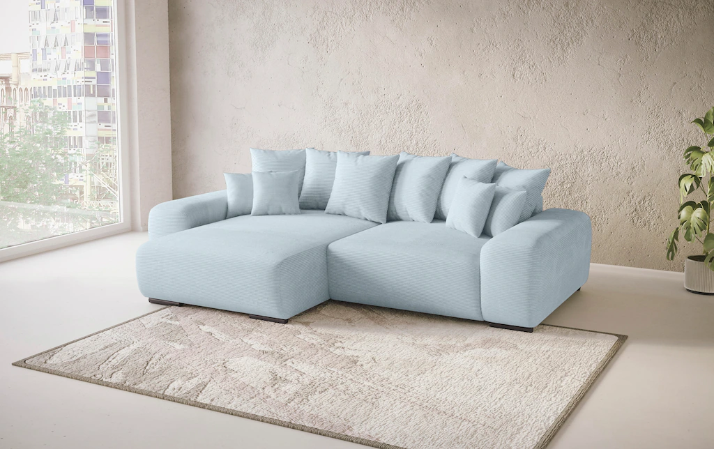 Home affaire Ecksofa "Glamour II, L-Form", mit DuraSpring-Taschenfederkern günstig online kaufen