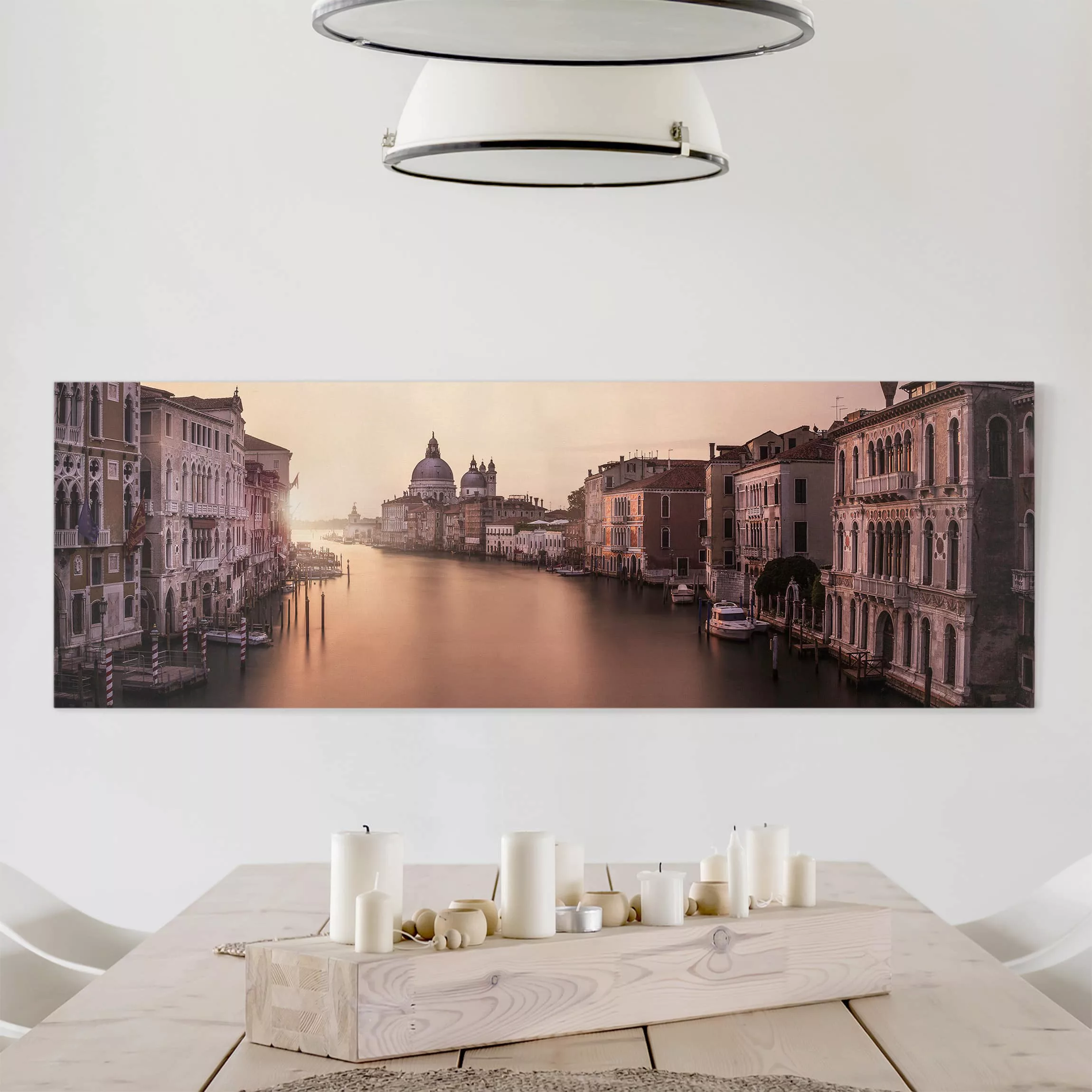 Leinwandbild Architektur & Skyline - Panorama Abendstimmung in Venedig günstig online kaufen