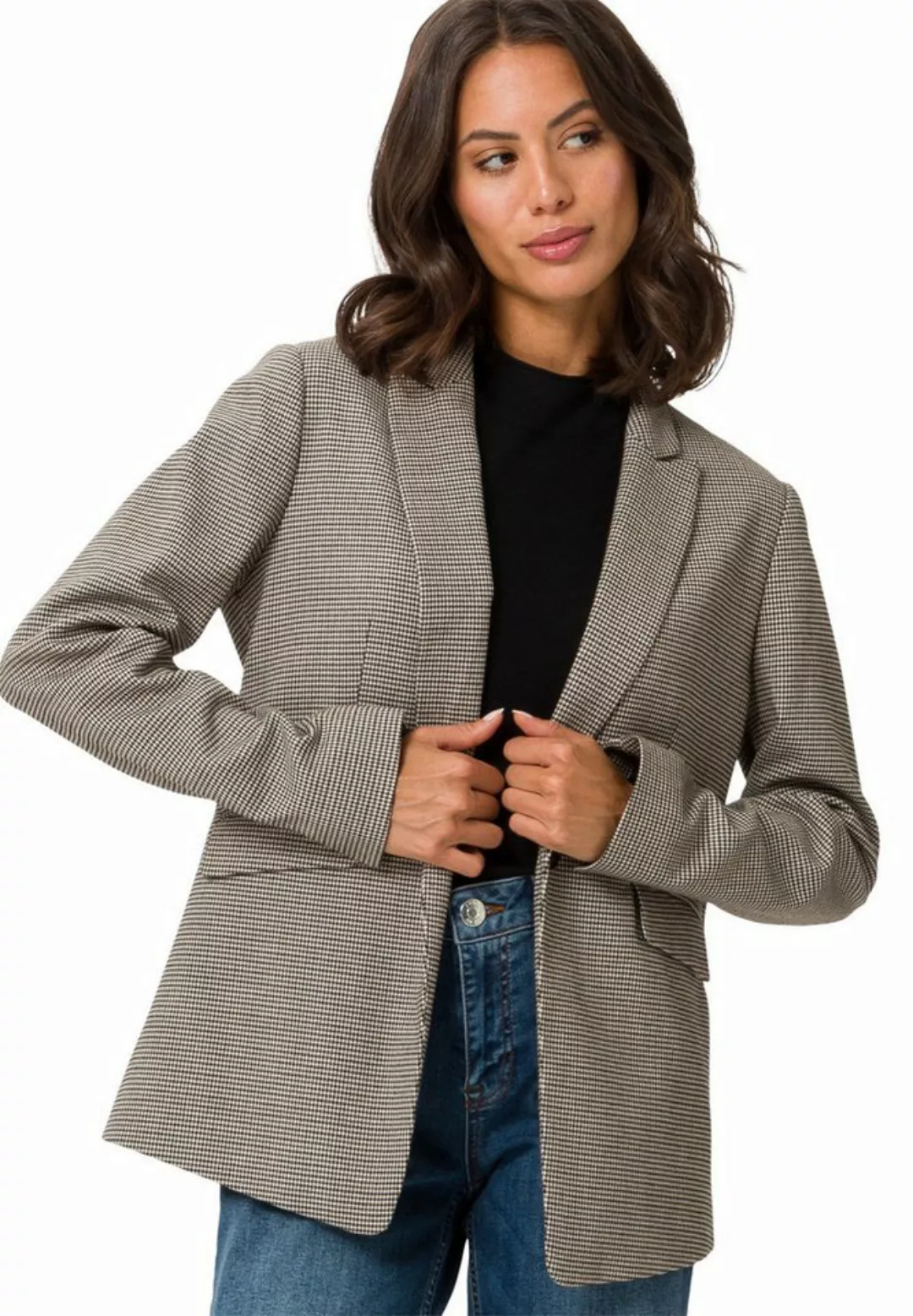 Zero Jackenblazer zero Boyfriend-Blazer kariert weiteres Detail günstig online kaufen