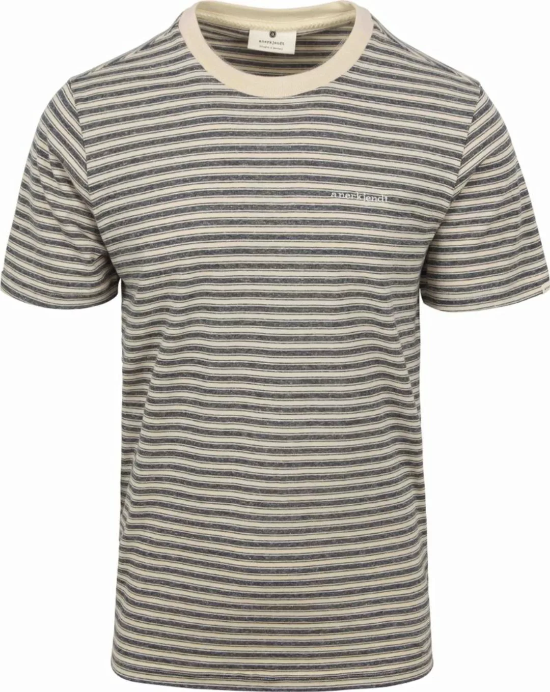 Anerkjendt Akrod T-shirt Streifen Blau - Größe M günstig online kaufen
