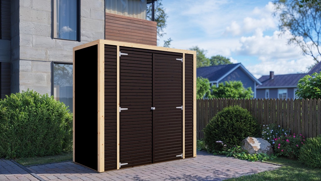 BERTILO Gerätehaus "Box 1, in verschiedenen Farben", Hohe Doppeltür, hohe W günstig online kaufen