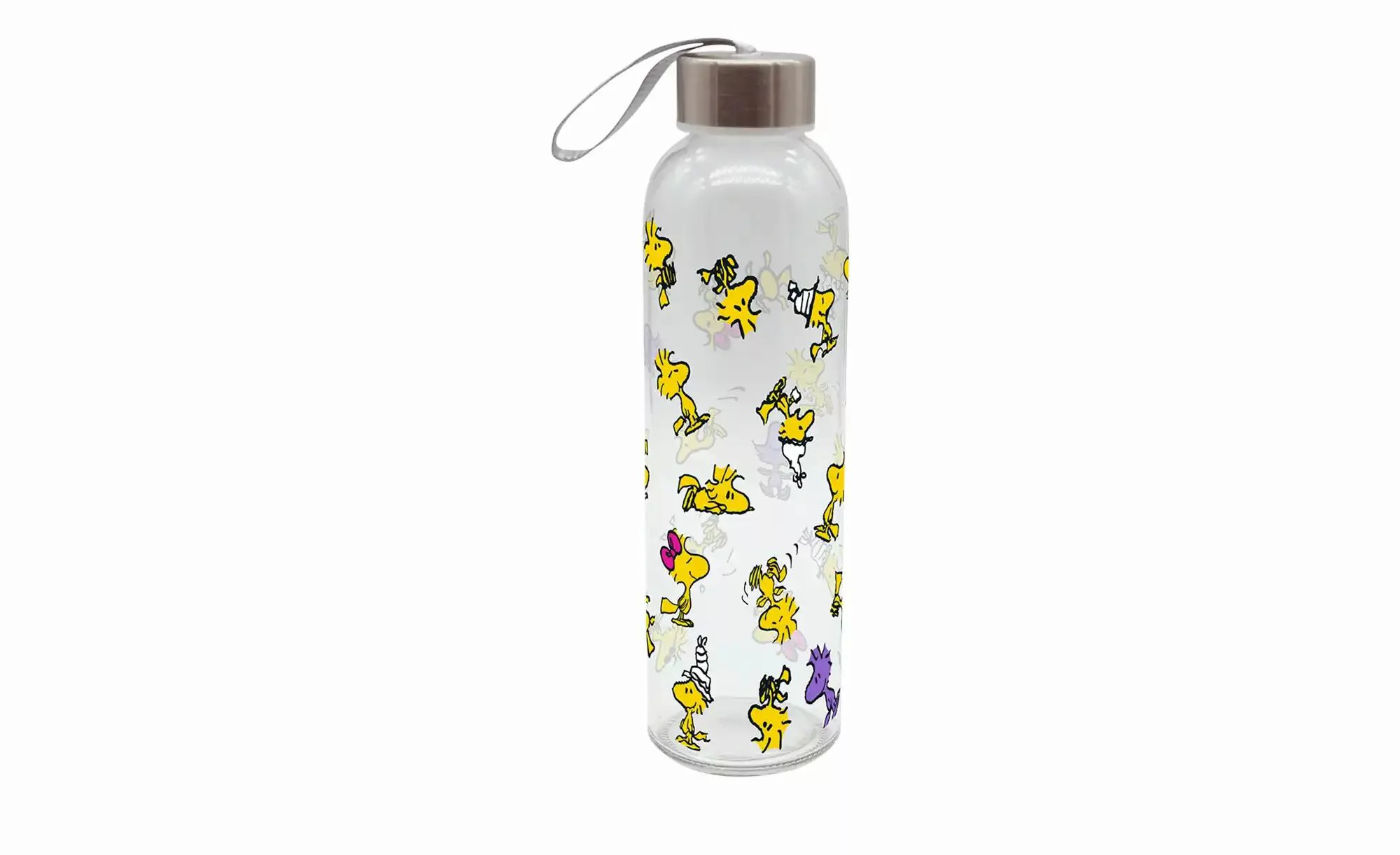 Trinkflasche  Peanuts ¦ mehrfarbig ¦ Glas , Kunststoff ¦ Maße (cm): H: 22,5 günstig online kaufen