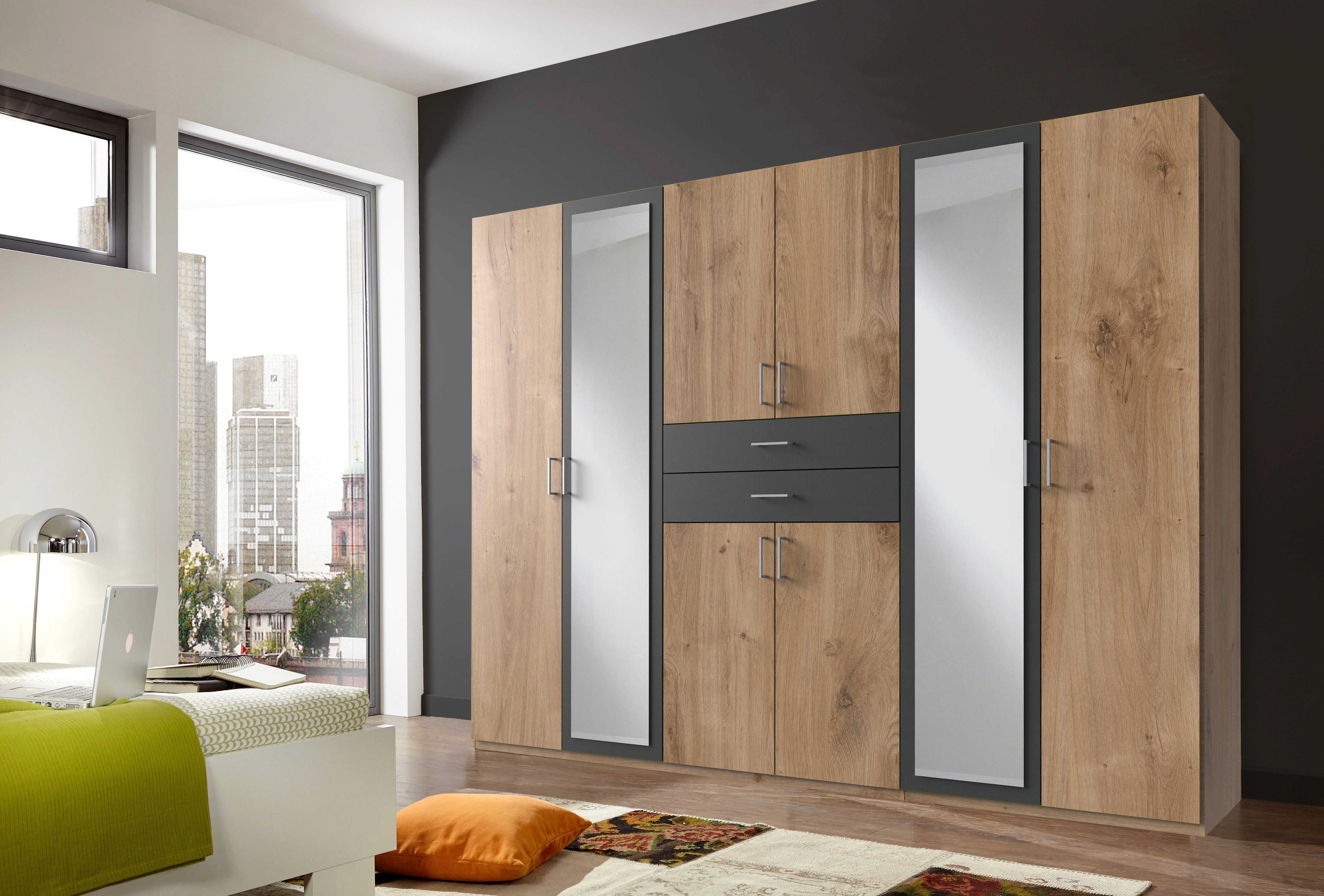 Wimex Kleiderschrank "Diver Drehtürenschrank mit Spiegel, 180, 225 o. 270cm günstig online kaufen