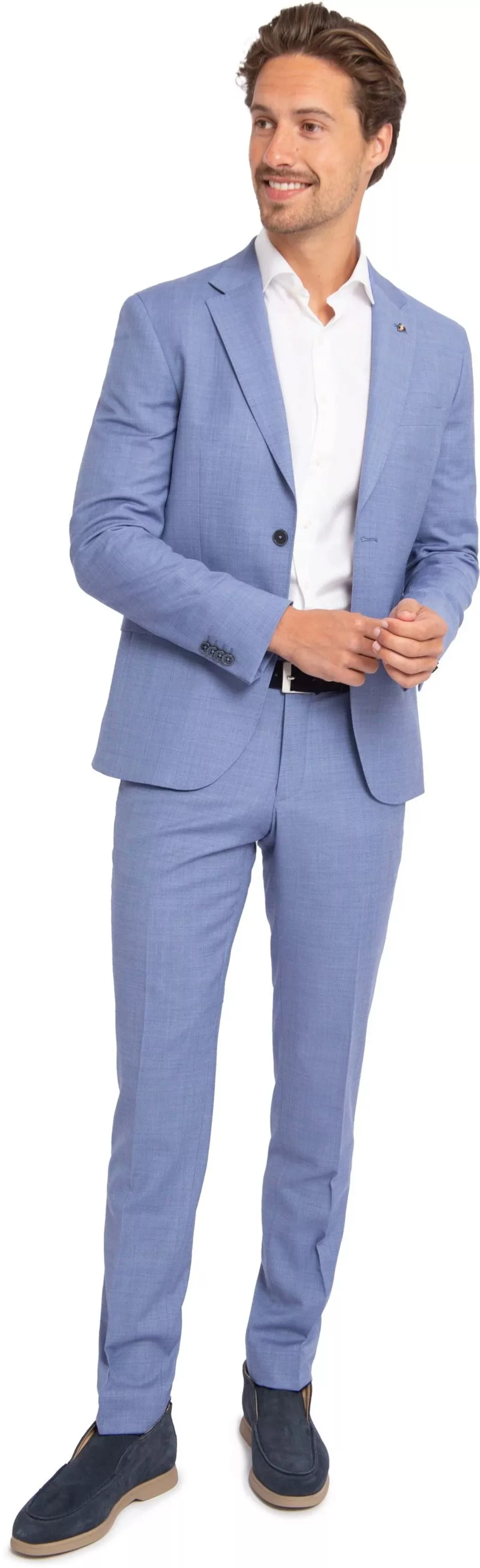 Suitable Strato Toulon Suit Wool Blau - Größe 46 günstig online kaufen