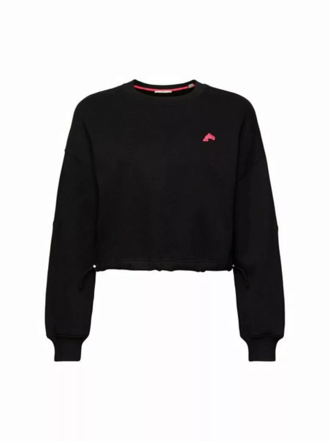 Esprit Sweatshirt Cropped Sweatshirt mit Delfin-Patch (1-tlg) günstig online kaufen