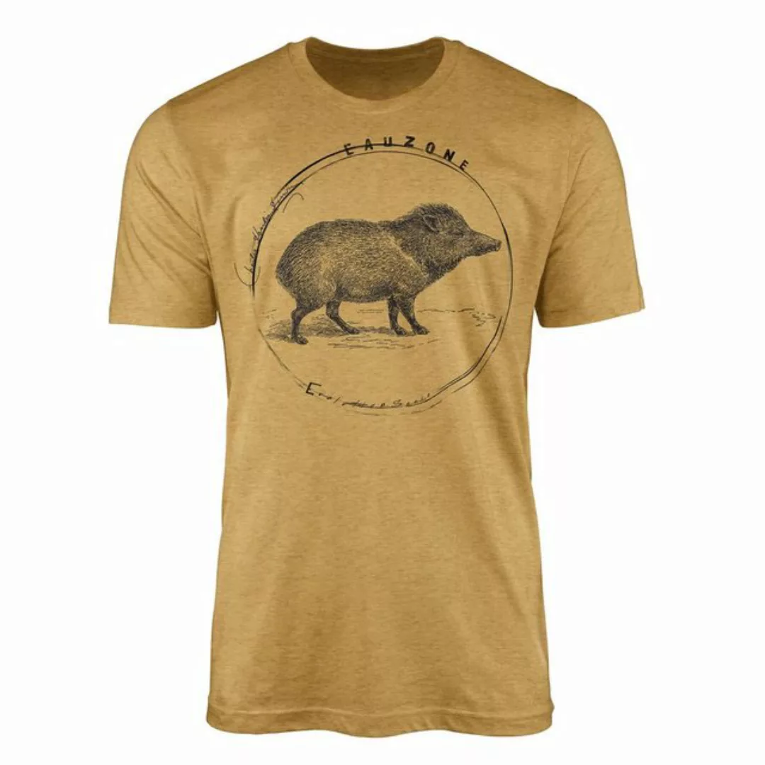 Sinus Art T-Shirt Evolution Herren T-Shirt Wildschwein günstig online kaufen