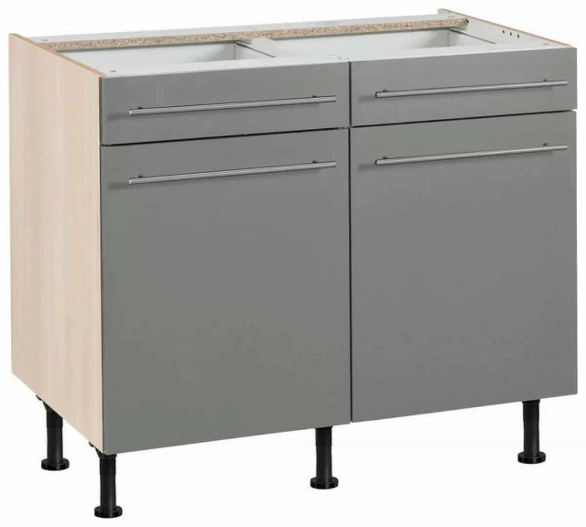 OPTIFIT Unterschrank Bern 100 cm breit, mit 2 Türen, 2 Schubkästen, höhenve günstig online kaufen