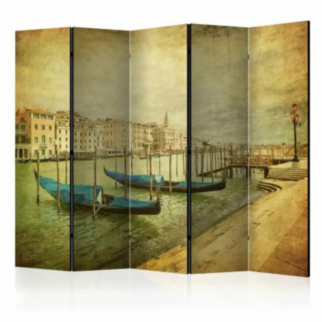 artgeist Paravent Grand Canal, Venice (Vintage) II [Room Dividers] sand Gr. günstig online kaufen