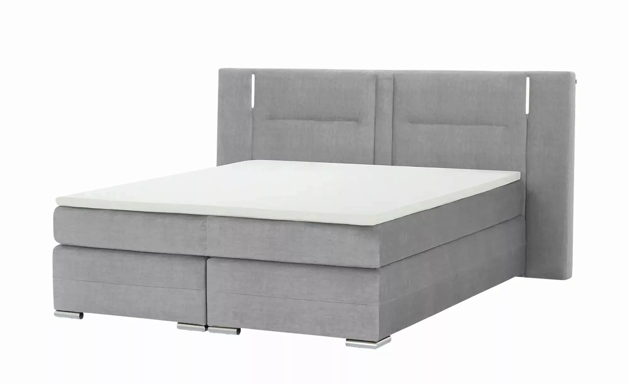 uno Boxspringbett  Aston ¦ grau ¦ Maße (cm): B: 213 H: 120 Betten > Boxspri günstig online kaufen