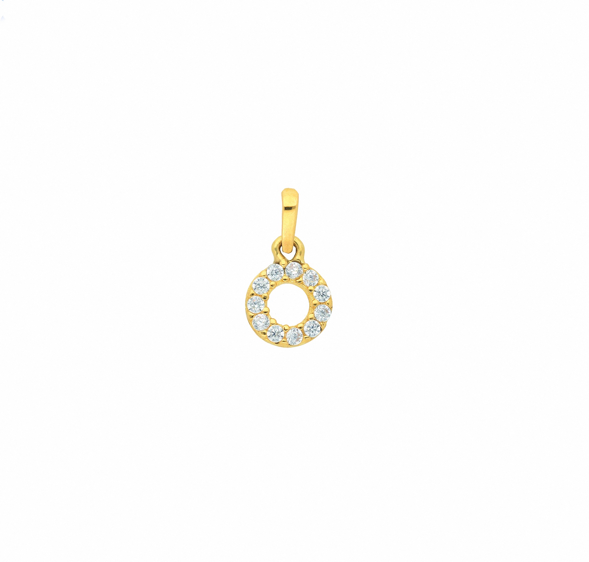 Adelia´s Kette ohne Anhänger "333 Gold Anhänger mit Zirkonia Ø 6,3 mm", Sch günstig online kaufen