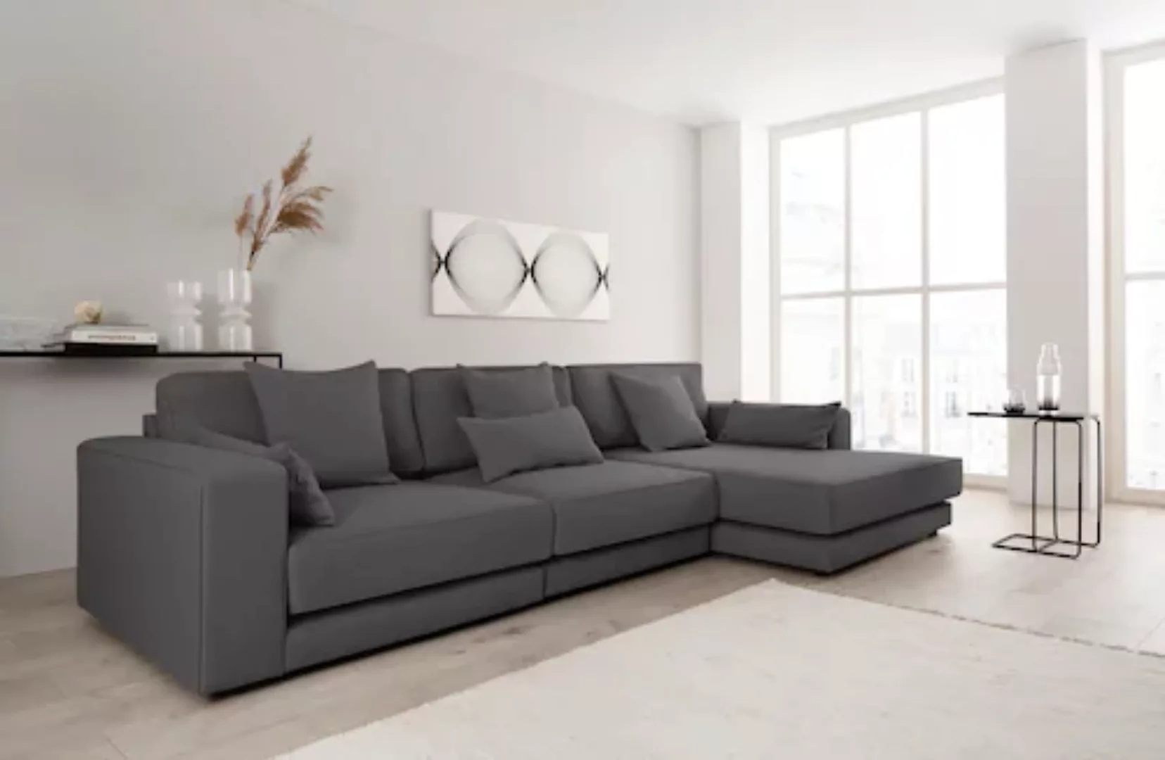 OTTO products Ecksofa "Grenette L-Form", Modulsofa, im Baumwoll-/Leinenmix günstig online kaufen