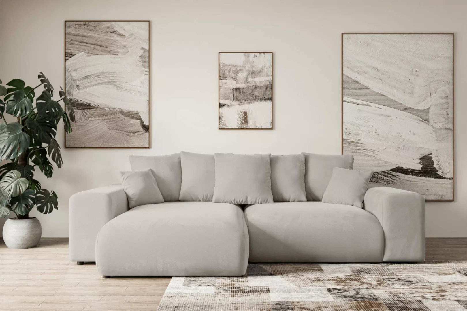 ALTDECOR Ecksofa ESKAR-L, Couch mit Schlaffunktion, günstig online kaufen