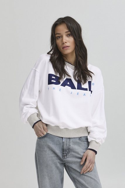 BALL Rundhalspullover BASIMONA SWEAT lässiges Sweatshirt mit doppeltem Bünd günstig online kaufen