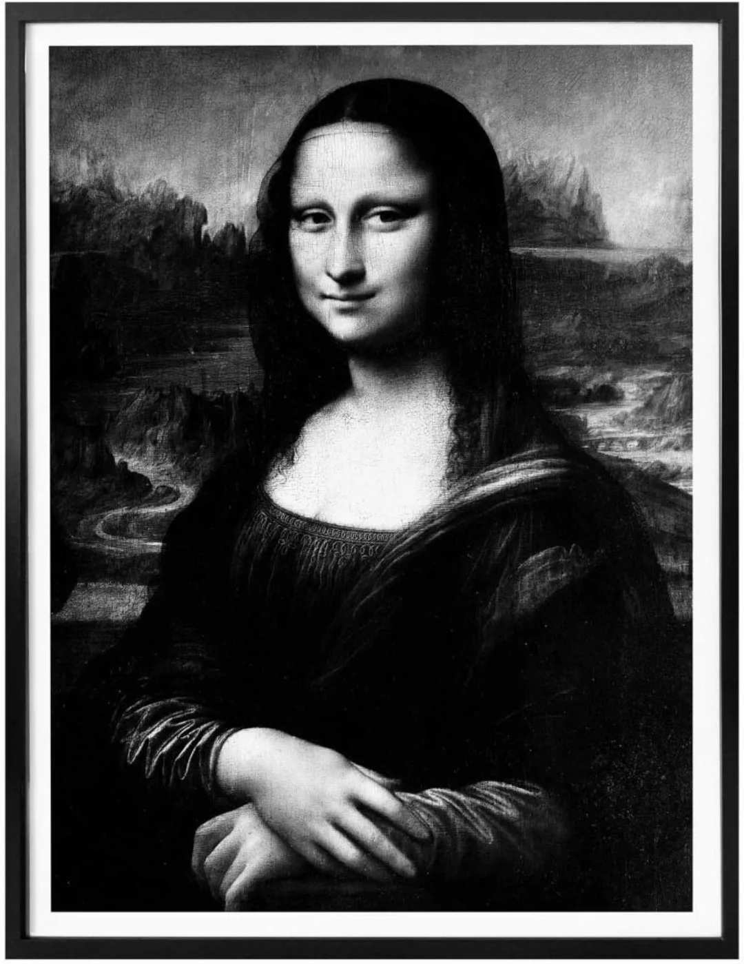 Wall-Art Poster "Mona Lisa", Menschen, (1 St.), Poster ohne Bilderrahmen günstig online kaufen