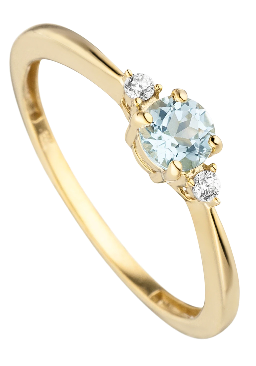 JOBO Fingerring "Ring mit Blautopas und Zirkonia", 333 Gold günstig online kaufen