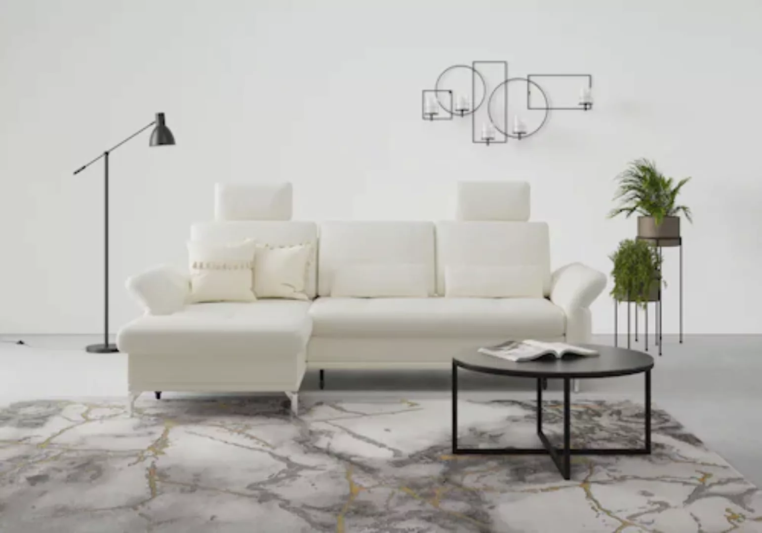INOSIGN Ecksofa »Palm Beach L-Form«, Federkern, mit Sitztiefenverstellung, günstig online kaufen