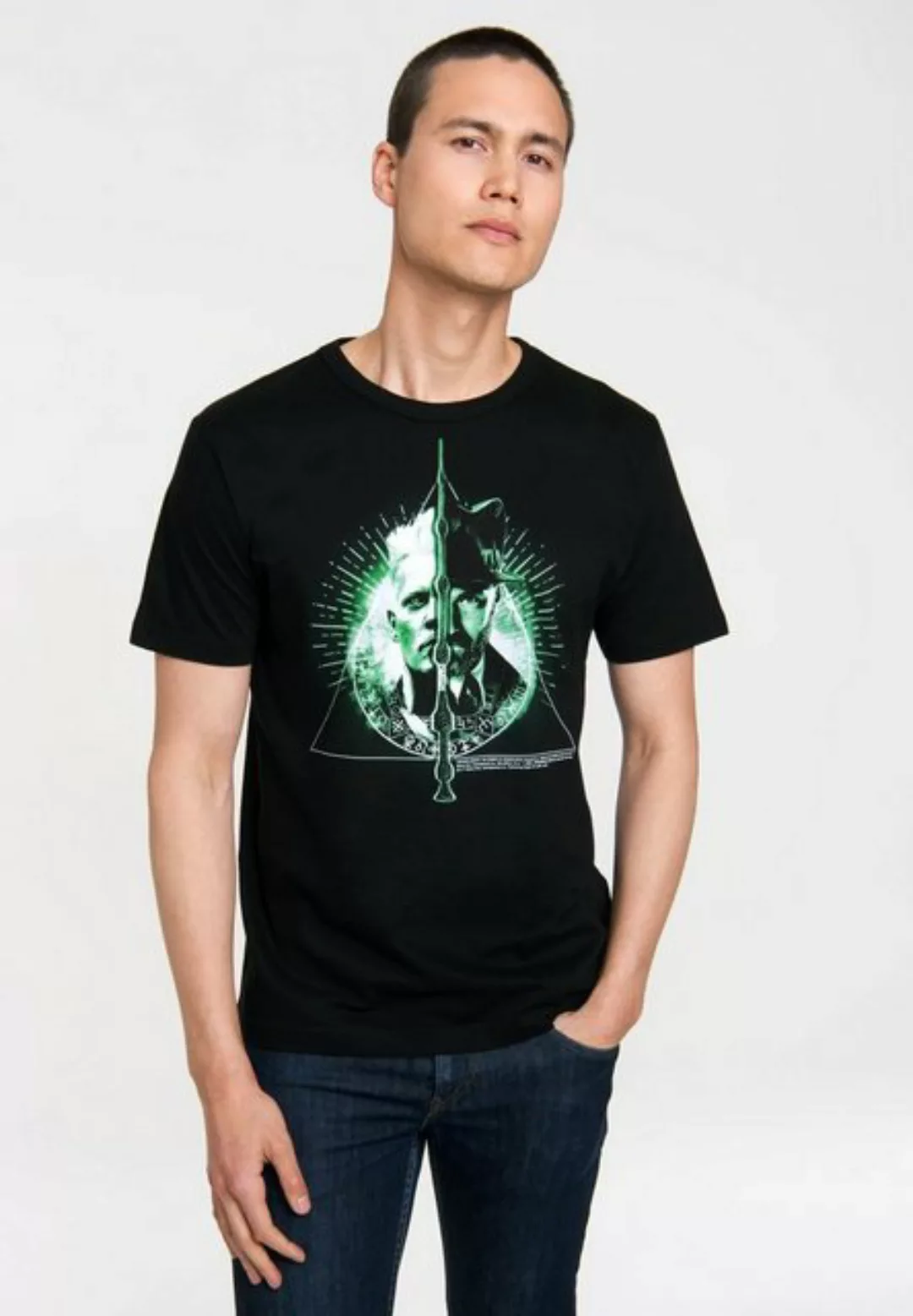 LOGOSHIRT T-Shirt Grindelwald vs Dumbledore mit großem Frontprint günstig online kaufen