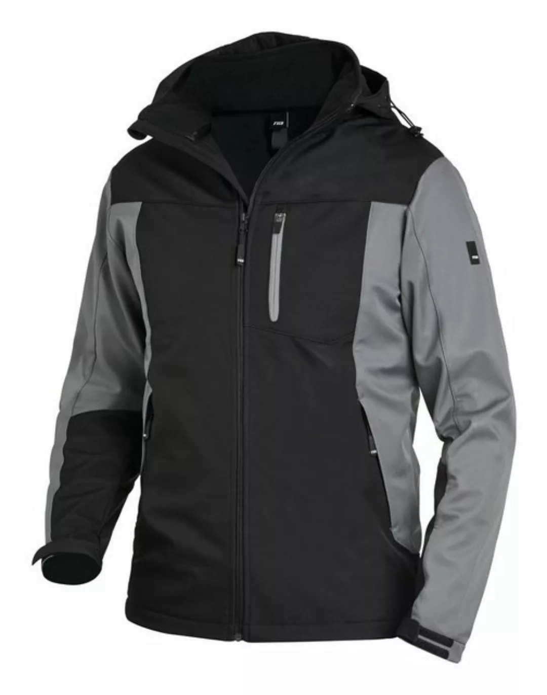 FHB Softshelljacke Jacke Jannik, Softshell, grau/schwarz günstig online kaufen