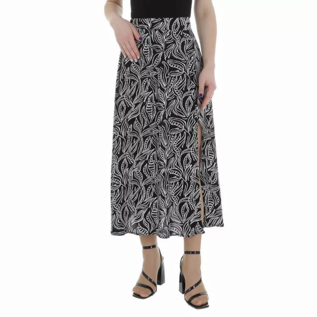 Ital-Design A-Linien-Rock Damen Elegant (85987206) Ornamente Maxirock in Sc günstig online kaufen