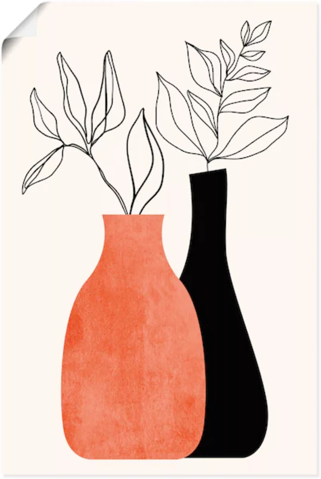 Artland Wandbild "Madame & Monsieur", Vasen & Töpfe, (1 St.), als Leinwandb günstig online kaufen