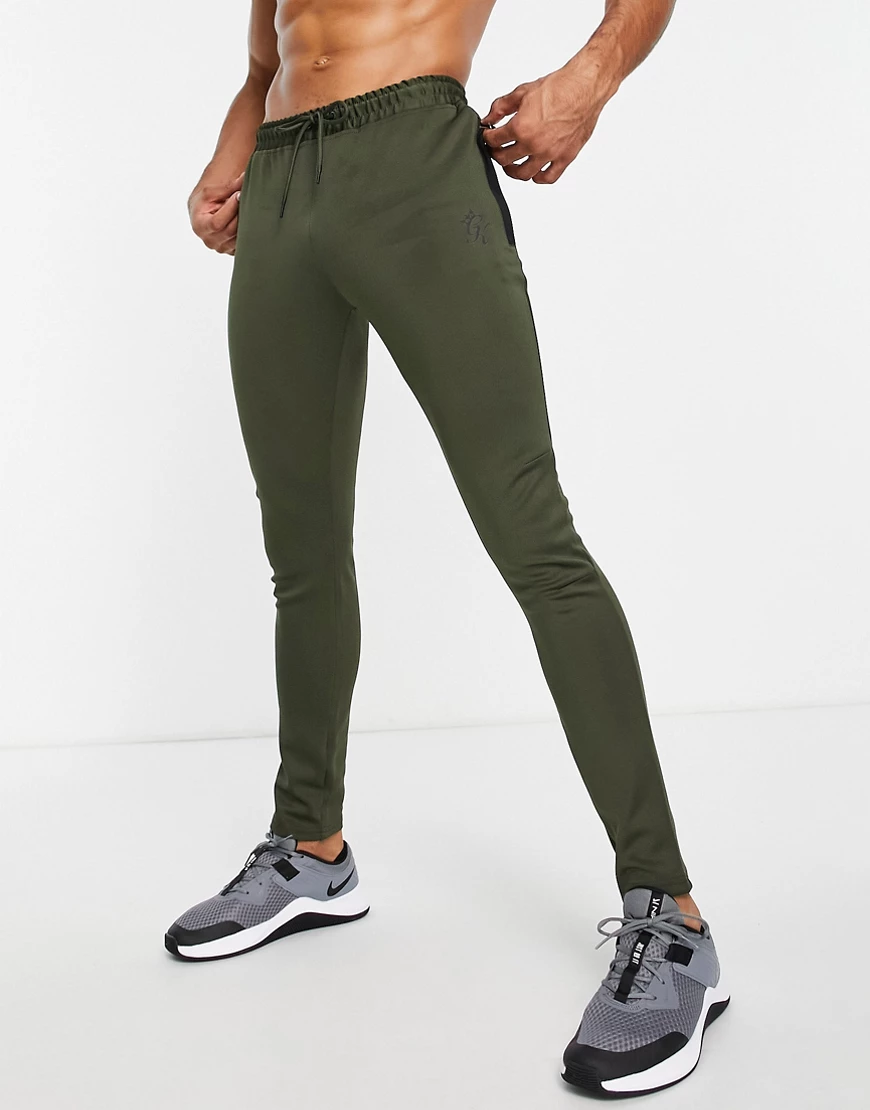 Gym King – Jogginghose in Khaki-Grün günstig online kaufen