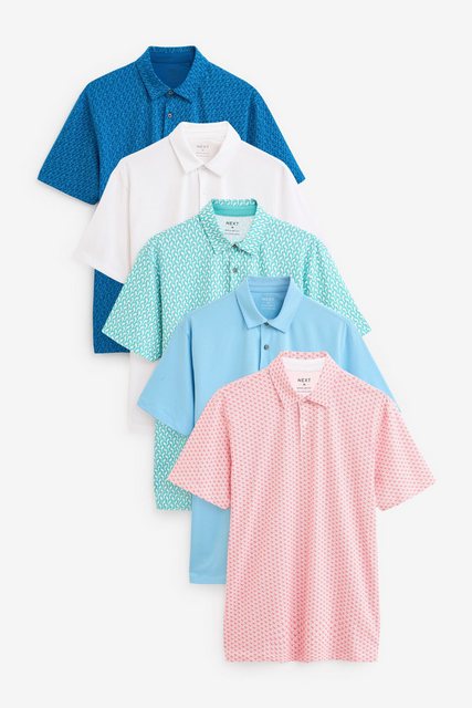 Next Poloshirt Poloshirts aus Jersey im 5er-Pack (5-tlg) günstig online kaufen