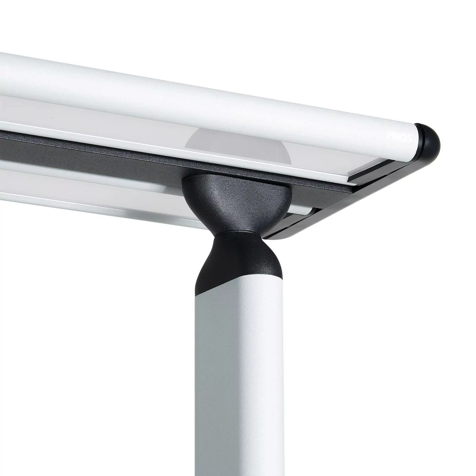 Prios Zyair LED-Büro-Stehleuchte, silber 59,7 cm günstig online kaufen