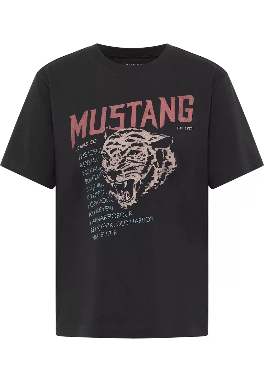 MUSTANG Kurzarmshirt "T-Shirt" günstig online kaufen