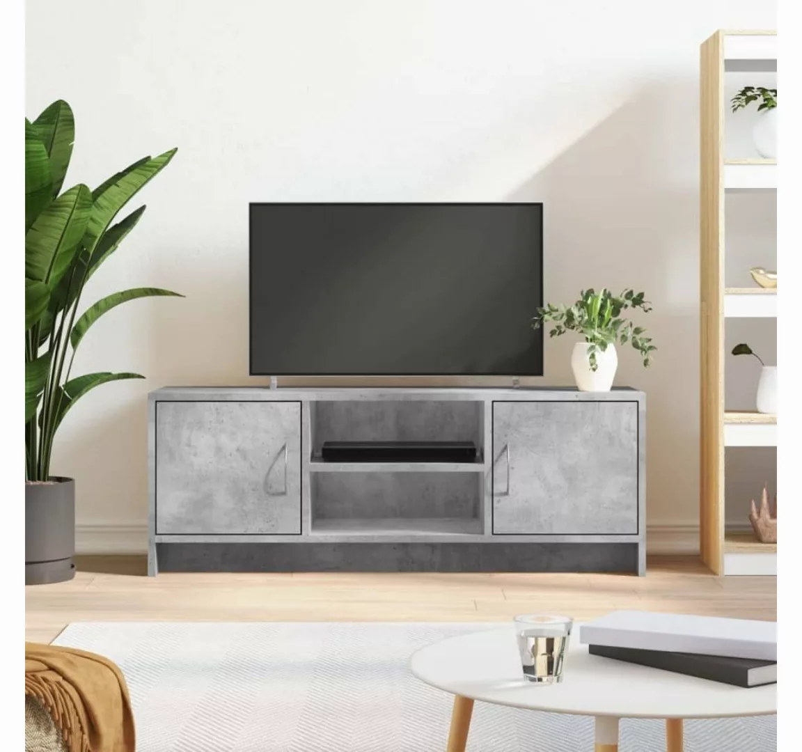 furnicato TV-Schrank Betongrau 102x30x37,5 cm Holzwerkstoff günstig online kaufen