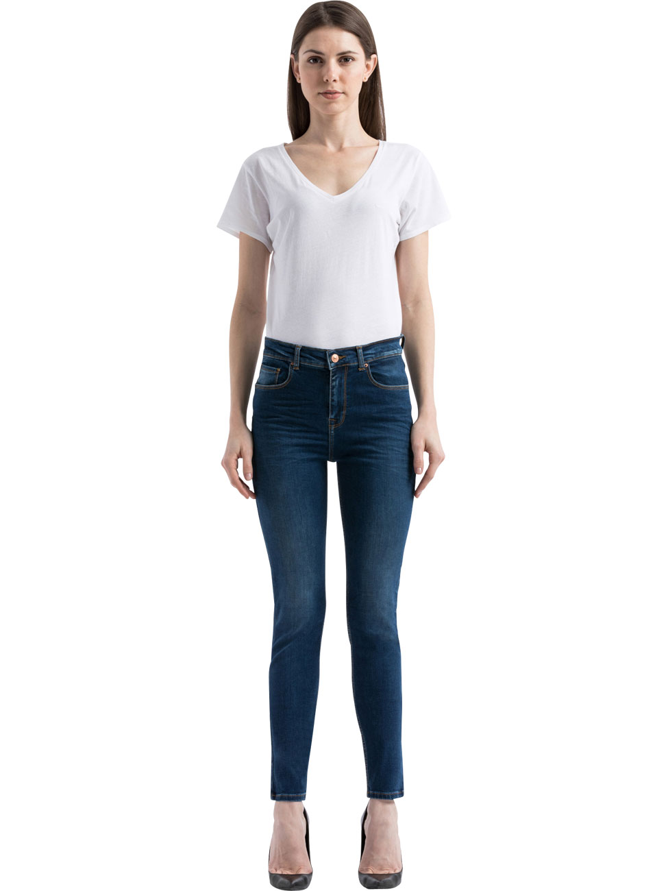 LTB Damen Jeans TANYA B Skinny Fit - Blau - Lify Wash günstig online kaufen